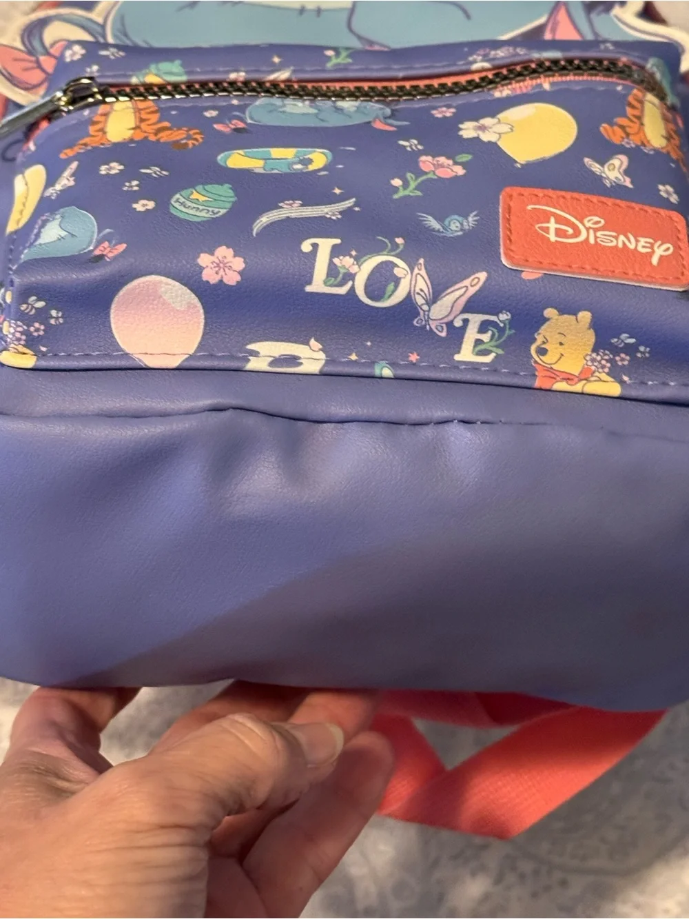 Disney Eeyore of Winnie the Pooh Mini Faux Pebbled Leather Backpack
